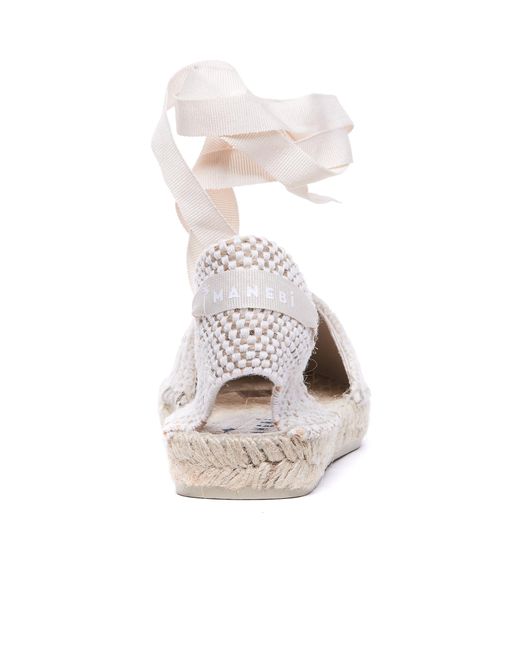Manebí White Manebí Espadrilles Flat Shoes