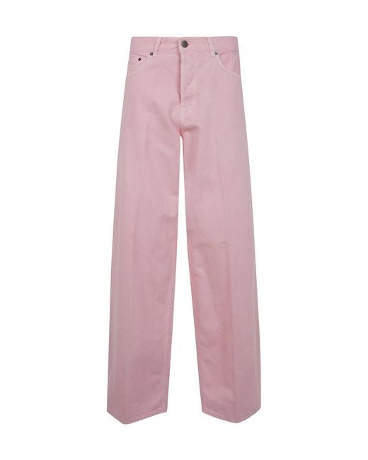 Haikure Pink Bethany Wide-Leg Jeans