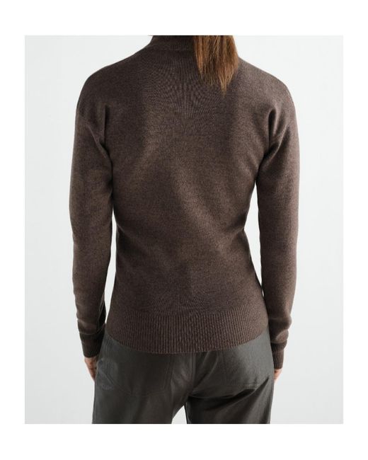 Lemaire Brown Buttoned Top