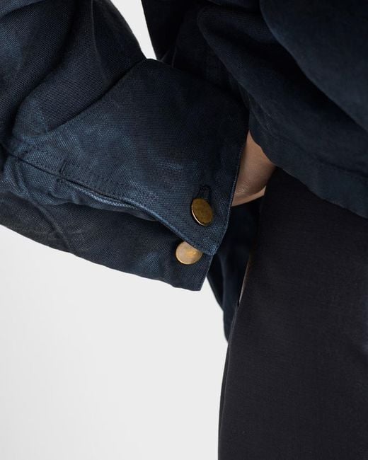 Prada Blue Canvas Work Jacket