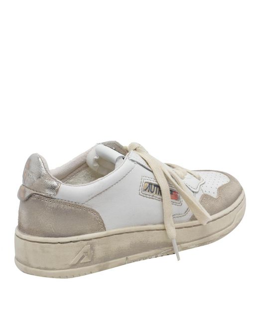 Autry Gray Medalist Low-Top Sneakers