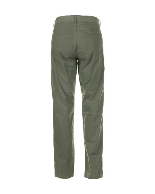 Aspesi Green Straight-Leg Drawstring Chino Trousers for men