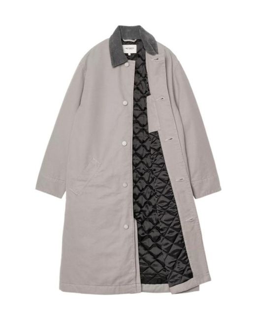 Carhartt Gray Corduroy Quilted Coat