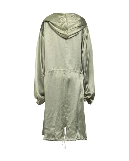 Maison Margiela Gray Lightweight Hooded Trench Coat