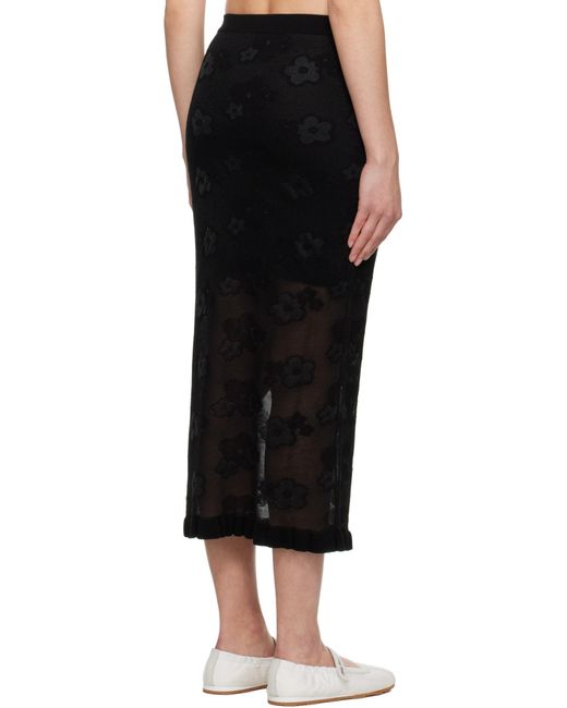 CECILIE BAHNSEN Black Pegonia Skirt