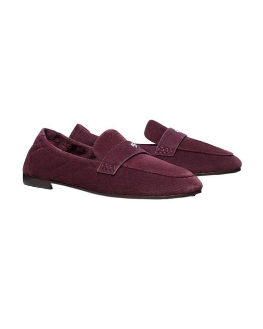 Tory Burch Purple Slip-On Ballet Loafers