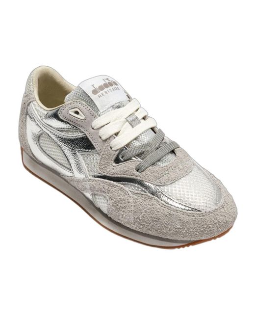 Diadora White Equipe Revenge Sneakers
