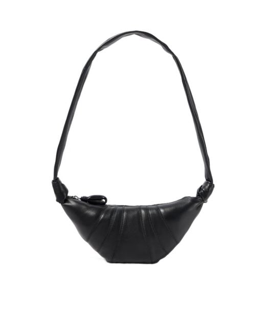 Lemaire Black Croissant Small Shoulder Bag for men