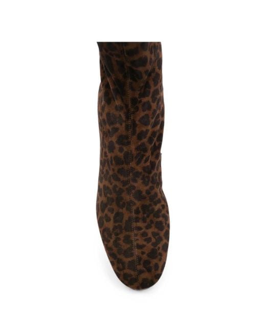 Aquazzura Brown Saint Honore Leopard-Print Ankle Boots