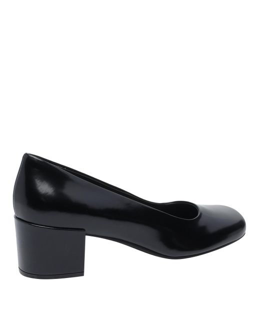 The Row Black Chunky High Heels