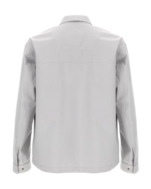 Herno Gray Zip-Up Long-Sleeved Jacket for men