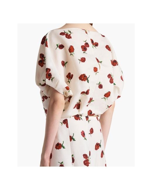 Khaite Pink Printed Tops