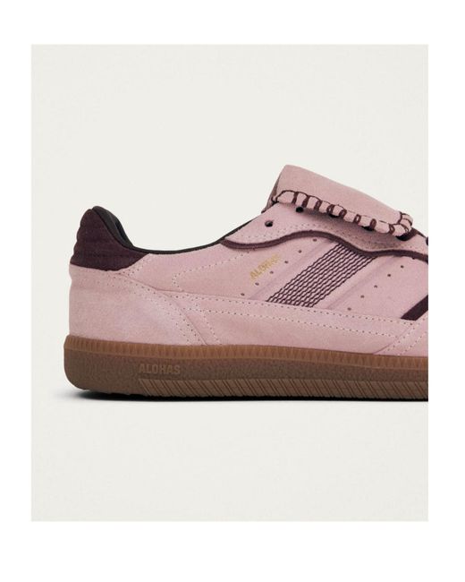 Alohas Pink Fold-Over Tongue Low-Top Sneakers