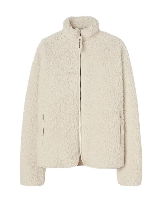 Jil Sander Natural Long-Sleeved Zipped Jacket for men