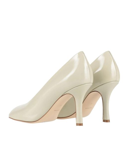 Burberry White Minimalist High Heels