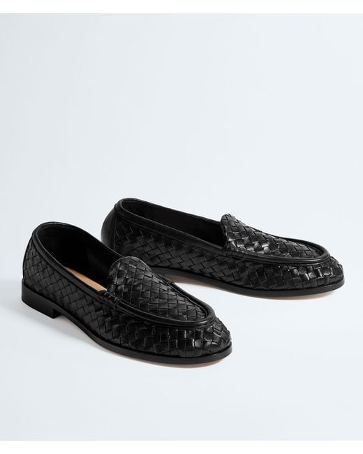 Bottega Veneta Black Silenzio Loafers