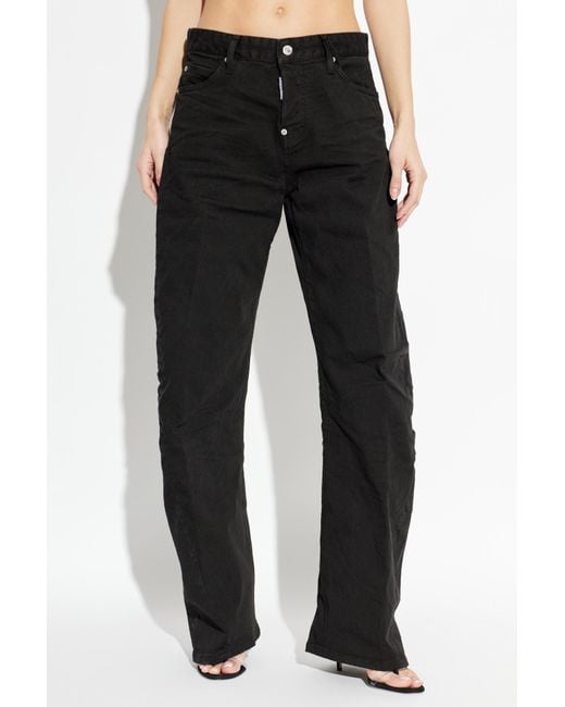DSquared² Black Loose Twist Jeans