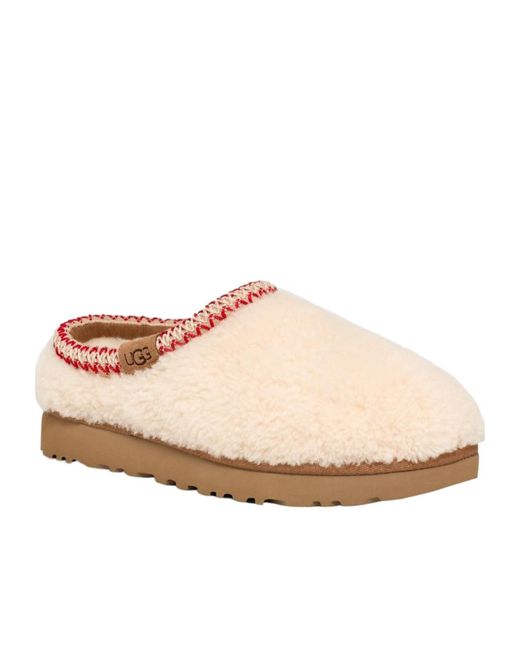 Ugg Pink Tasman Maxi Curly Slippers
