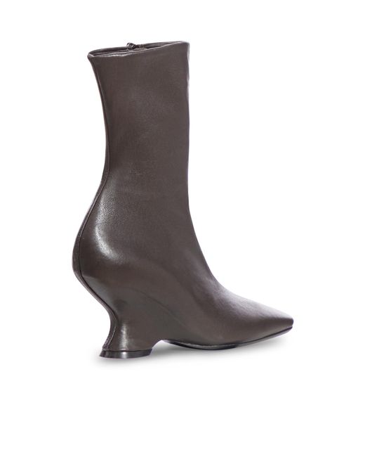 Dries Van Noten Brown Leather Bootie