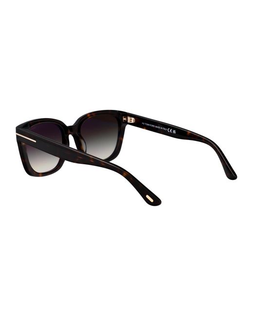 Tom Ford Brown Squared Sunglasses Ft1216 52 B