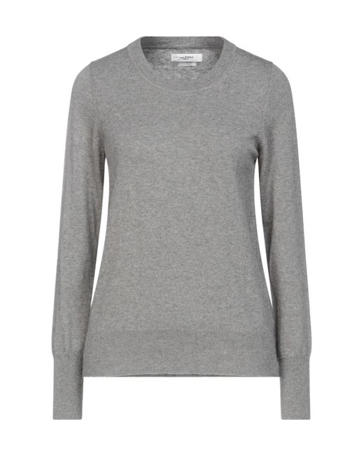 Isabel Marant Gray Solid-Color Lightweight Knitted Sweater