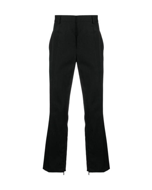 Off-White c/o Virgil Abloh Black High Waist Straight Leg Pants for men