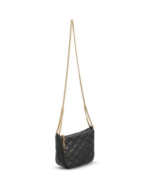Saint Laurent Gray June Leather Mini Bag