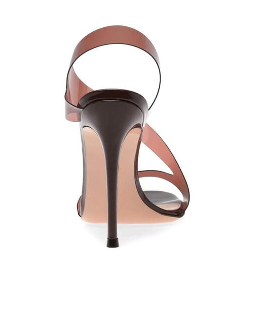 Gianvito Rossi Brown Metropolis High-Heeled Sandals