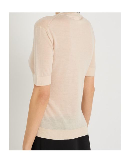 Courreges White Short-Sleeved Knitwear