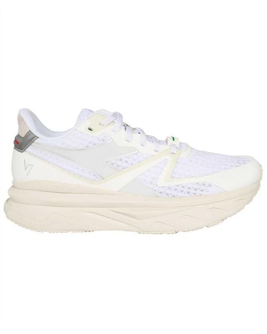 Diadora White Logo Sports Shoes for men