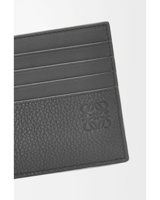 Loewe Gray Classic Logo Detailed Cardholder for men