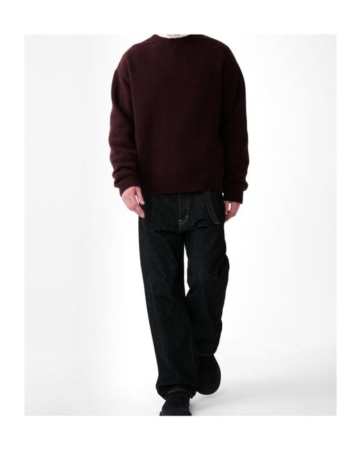 Studio Nicholson Purple Long-Sleeved Sweater for men