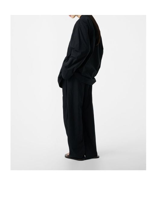 Studio Nicholson Black Drawstring Casual Pants