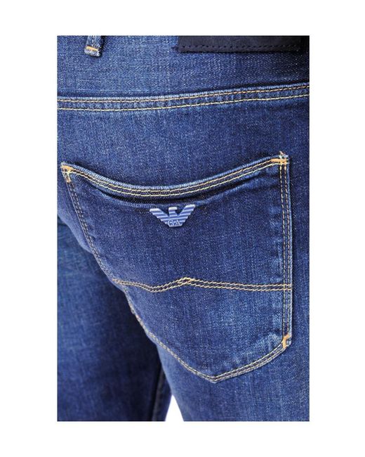 Armani Jeans Blue Logo Jeans for men