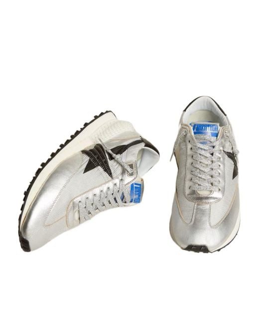 Golden Goose Deluxe Brand White Running Marathon Lace-Up Sneakers