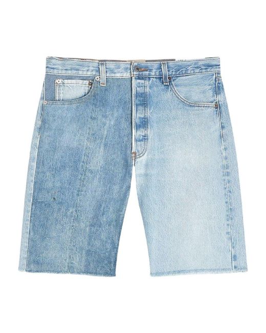 GALLERY DEPT. Blue Midlength Denim Shorts for men