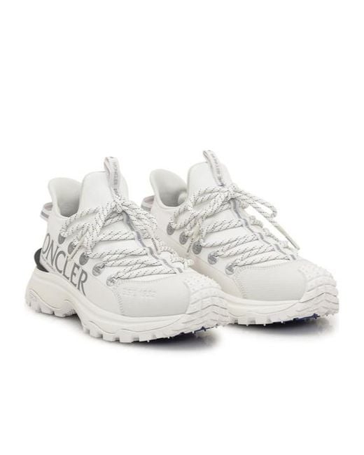 Moncler White Trailgrip Sneakers For The Active Explorer