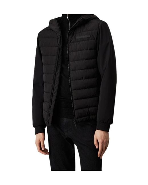 Calvin Klein Black Technical Twill Hooded Jacket for men