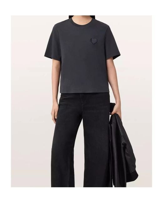 AllSaints Blue Lover Lisa Short-Sleeved T-Shirt