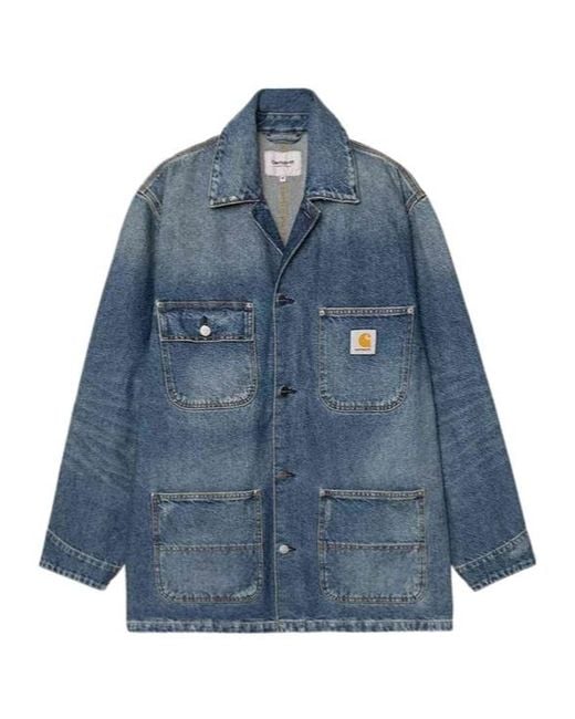 Carhartt Blue Aden Chore Coat for men