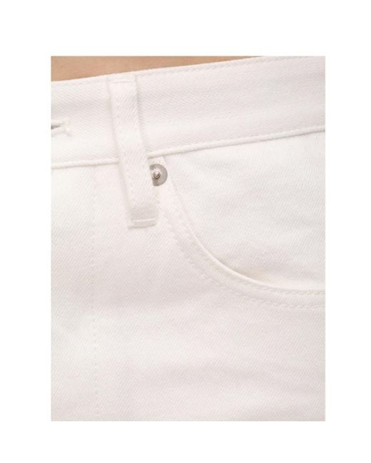 Jil Sander White Straight-Leg Jeans
