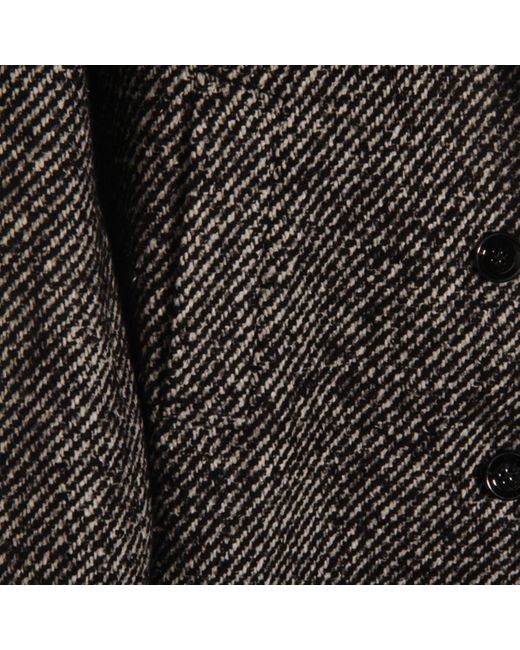 Dolce & Gabbana Gray Straight Hem Coat