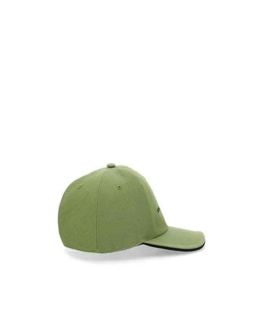 Stella McCartney Green Logo Embroidered Baseball Cap
