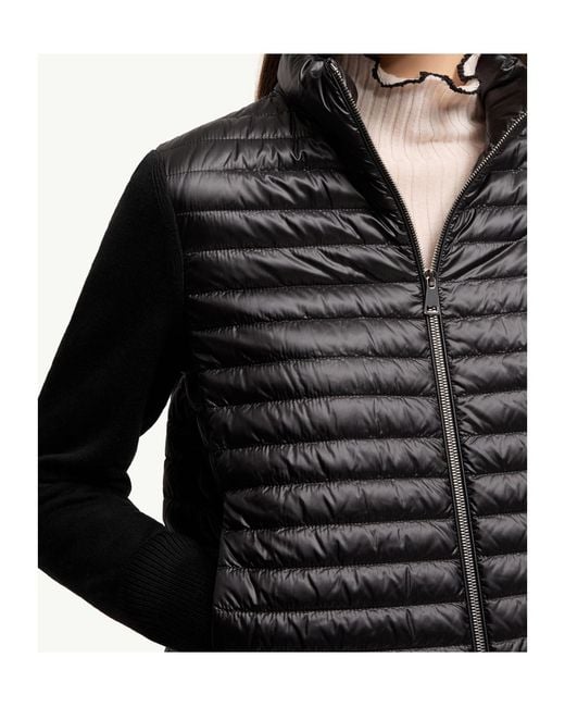 Moncler Black Quilted Zipped Cardigan