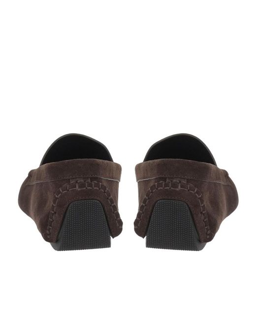 The Row Brown Suede Loafers for men