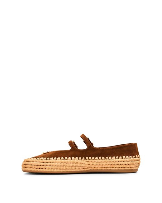 Prada Brown Soft Sole Ballet Flats