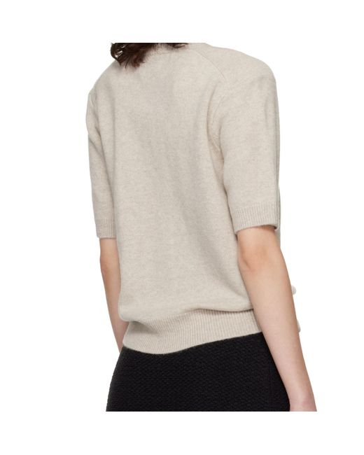 Loulou de Saison Natural Jodi Short Sleeve Cardigan