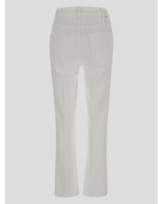 Mother Gray The Hustler Ankle-Fray Jeans