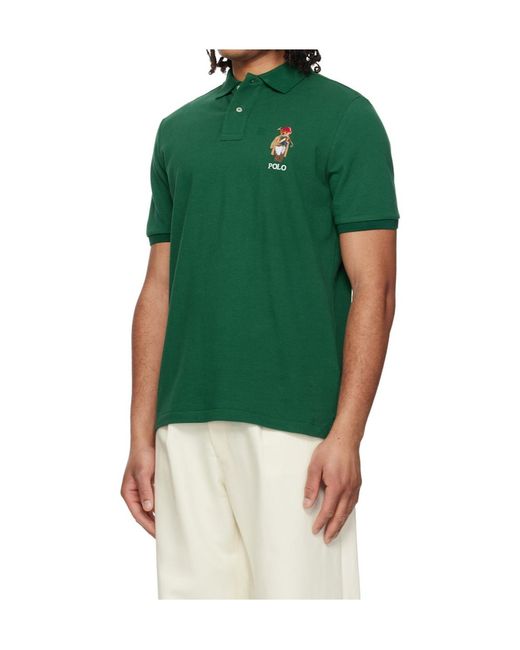 Polo Ralph Lauren Green Short-Sleeved Polo Shirt for men