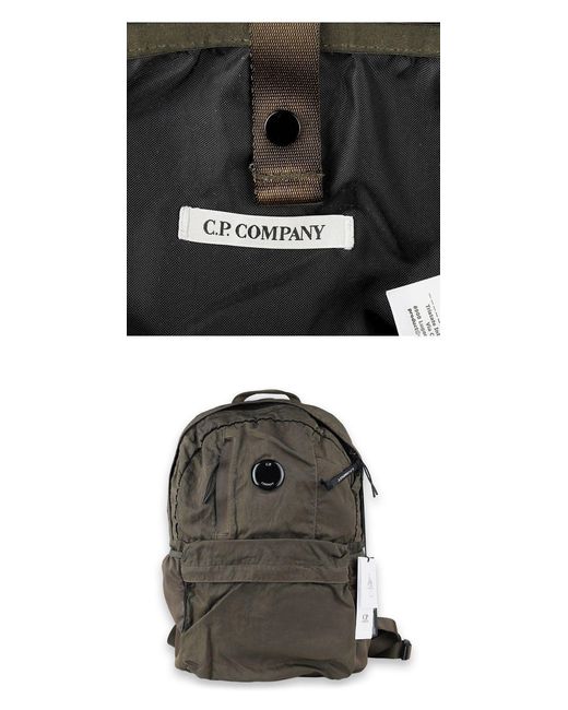 C P Company Gray B Lens Backpack for men